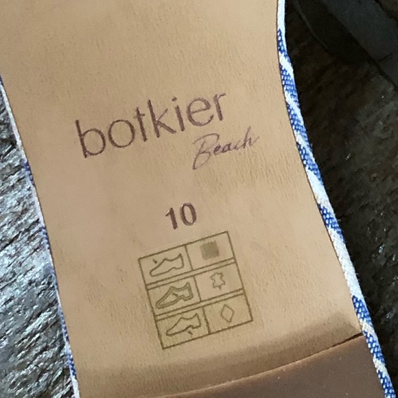 🍃💕NIB Botkier New York Striped Beach Bow Slides - Picture 7 of 12